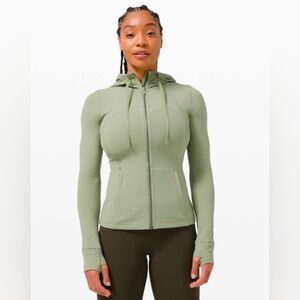 lululemon athletica Sage Green Fitted Zip-Up Hoodie